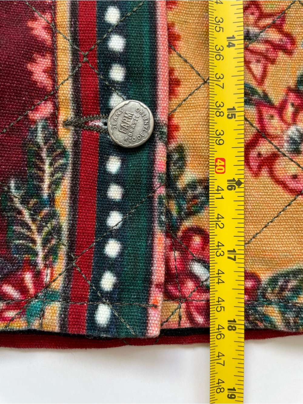 FARM Rio Multicolor Patchwork Floral & Leopard Button-Front Skirt - Picture 14 of 14